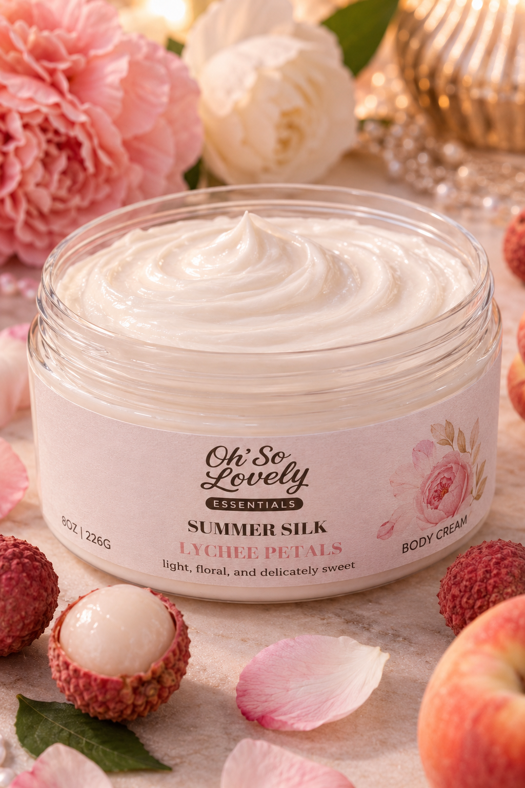 Summer Silk Body Cream 8oz